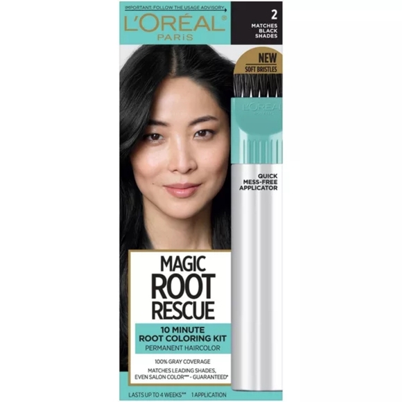 L'Oreal Other - 🌹3/$12 L'Oreal Paris Magic Root Rescue Hair Coloring Kit, Matches Black Shades